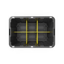 Organize-it 27 gal Yellow Storage Tote Divider 15 in. H X 8 in. W X 2 in. D, Pack of 8