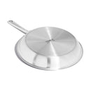 Made In Cookware Ceramic/Stainless Steel Fry Pan 12 in. Silver/White