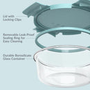 Bentgo Aqua Food Storage Container Set 7 pk, Pack of 2