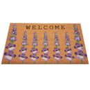 First Concept 18 in. W X 30 in. L Natural Floral Coir Door Mat