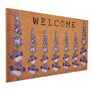 First Concept 18 in. W X 30 in. L Natural Floral Coir Door Mat