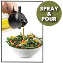 Olive Glow Glass/Plastic Oil Dispenser