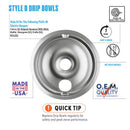 Range Kleen Steel Drip Bowls