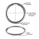 Range Kleen Steel Drip Pans and Trim Rings 6.19 in. W