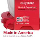 Rubbermaid Easy Store 3.57 cups Clear Food Storage Container Set 2 pk, Pack of 4
