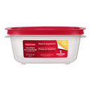 Rubbermaid Easy Store 5.26 cups Clear Food Container and Lid 1 pk, Pack of 2