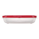 Rubbermaid Easy Store 28.8 cups Clear Food Container and Lid 1 pk, Pack of 2