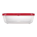 Rubbermaid Easy Store 41.5 cups Clear Food Container and Lid 1 pk, Pack of 2