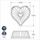 Nordic Ware 10.5 in. W X 11 in. L Heart Bundt Pan Pink 1 pc