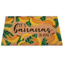 First Concept 18 in. W X 30 in. L Multi-Color Its Bananas In Here Coir Door Mat
