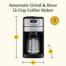 Cuisinart 12 cups Black Grind and Brew Coffee Maker