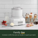 Cuisinart White 1.5 qt Frozen Dessert Maker 11.25 in. H X 9 in. W X 9.5 in. L