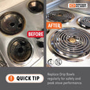 Range Kleen Steel Drip Bowls