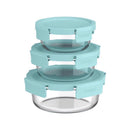 Bentgo Aqua Food Storage Container Set 3 pk, Pack of 4