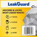 Glad LeakGuard 13 gal Lemon Kitchen Trash Bags Drawstring 34 pk, Pack of 6