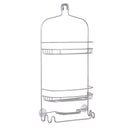 Zenna Home 24 in. H X 8 in. W X 5 in. L Satin Nickel Shower Caddy