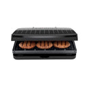 George Foreman Family Size Black Plastic Nonstick Surface Grill and Panini Press