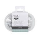 Zenna Home Frost Clear Plastic Soap Dish, Pack of 2
