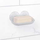 Zenna Home Frost Clear Plastic Soap Dish, Pack of 2