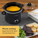 Crock-Pot 2 qt Black Stoneware Slow Cooker