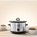 Crockpot 4.5 qt Black/Silver Stoneware Slow Cooker