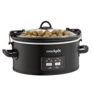 Crock-Pot 6 qt Black Stoneware Programmable Slow Cooker