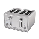Black+Decker Stainless Steel Silver 4 slot Toaster 7.6 in. H X 11.8 in. W X 10.6 in. D