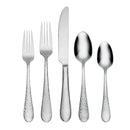 Hammered Stainless Steel Flatware Set - Service for 8