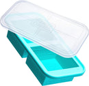 2-Cup Silicone Freezer Tray - Aqua Blue