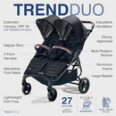 Trend Duo Double Stroller - Black
