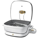 5-in-1 Electric Expandable Skillet - White