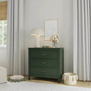 Charlie 3-Drawer Dresser - Forest Green