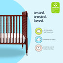 3-in-1 Convertible Crib - Rich Cherry