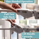 Pressure Mounted Metal Pet Gate - White