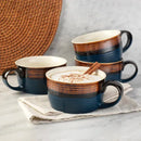 Set of 4 Oversized Mugs - Blue