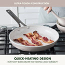 Nova 7pc Ceramic Nonstick Aluminum Cookware Set
