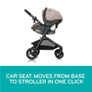 Modular Travel System with SafeMax Infant Car Seat - Desert Tan