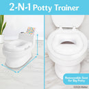 2-N-1 Potty Trainer with Flushing Sounds - White