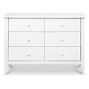 Morgan 6 Drawer Double Dresser - White