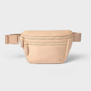 Faux Neoprene Fanny Pack - Tan