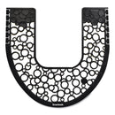 Boardwalk Commode Mat 2.0, Rubber, 22.88 X 22, Black/White, 6/Carton - BWKCMBW