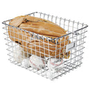 Spectrum 12.25 in. L X 9.25 in. W X 8 in. H Silver Storage Basket