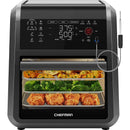 ExacTemp 12 Quart 5-in-1 Air Fryer with Integrated Smart Thermometer 28 Presets - Black