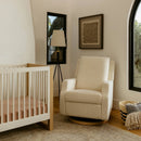 Recliner and Swivel Glider - Ivory Boucle