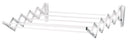 Polder 24 in. H X 24 in. W X 18 in. D Steel Accordian Collapsible Clothes Drying Rack