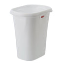 Rubbermaid 3 gal White Polypropylene Open Top Wastebasket, Pack of 8
