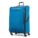 Large Checked Spinner Suitcase - Blue