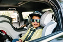 Foonf Narrow Convertible Car Seat with Anti-Rebound Bar - Railroad Ziip