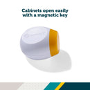 Secure-to-Explore Adhesive Magnetic Locks - White - 2ct
