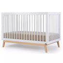 Soho 3-in-1 Convertible Crib - White + Natural